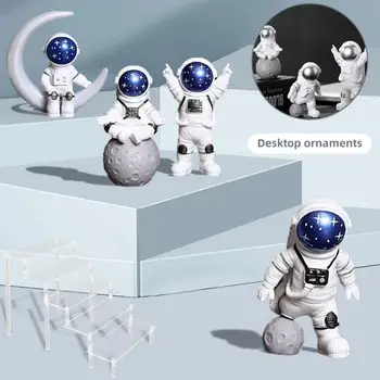 Удобна поставка за десерт Без деформационных орнаменти, Декорация на модели Лаконичная Акрилна витрина Истински бижута астронавти