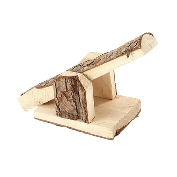 Хамстер дървена люлка джудже хомячки платформа за активна почивка скоростна клетка декор, играчки