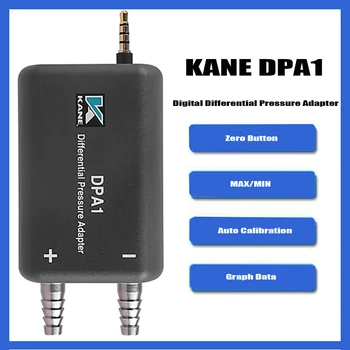 Цифров адаптер за диференциално налягане KANE DPA1 с приложение Измерва положително, отрицателно и диференциално налягане; Съхранение на данни, KANEDPA1.