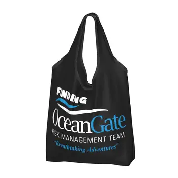 Чанти за пазаруване OceanGate Risk Management, Сгъваеми хранителни чанти, Обемът, Вълнуващи приключения, чанти за рециклиране, чанта