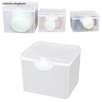 Шарнирен кутия за съхранение на Прозрачен Настолна кутия за съхранение Кутия за опаковане на led фарове Пластмасова кутия за носене на фаровете